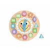 Dřevěné edukativní hodiny s puzzle