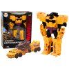 Robotas tankas su ginklu 2v1 Transformacija X-Warrior geltonas
