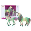 Sběratelské figurky Jednorožec s mládětem zelené 2 ks