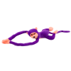 Pliušinė beždžionė su garso efektais 80 cm violetinė
