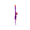Pliušinė beždžionė su garso efektais 80 cm violetinė