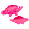 Pliušinis dinozauras dėklas pakabukas rožinis