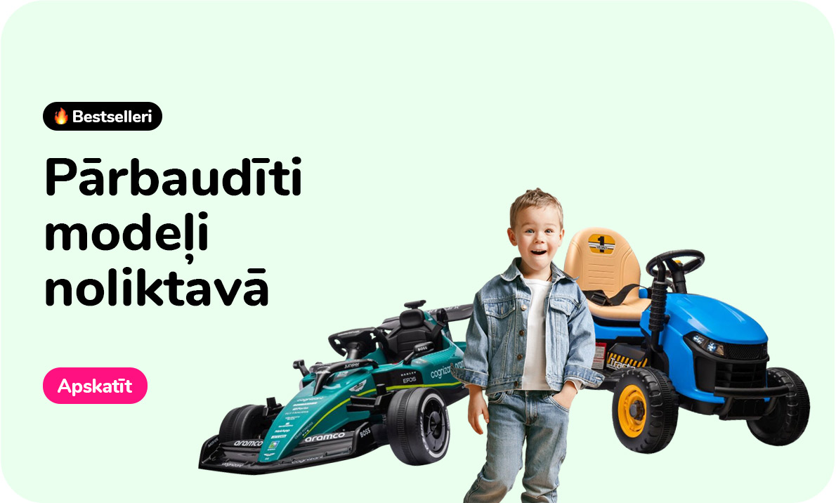 Pārbaudīti modeļi noliktavā