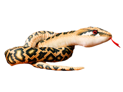 Plyšový had 210 cm černý