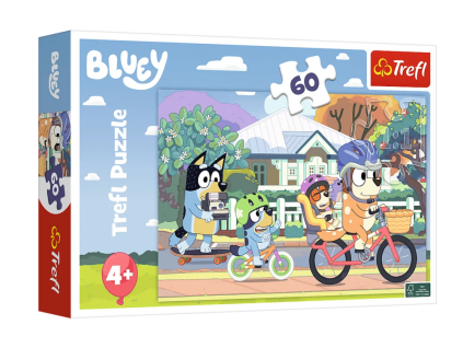 Puzzle Veselý Bluey 60 dílků Trefl
