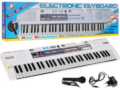 dětský keyboard bílý xxl (1)
