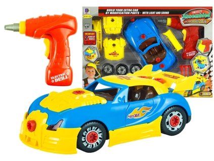 Konstrukční sada auto s vrtačkou 12