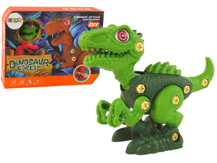 Konstrukční DIY dinosaurus zelený