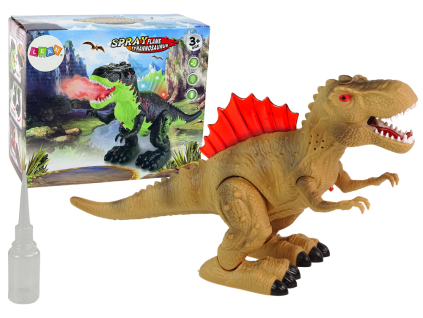 Dinosaurus chrlící páru hnědý