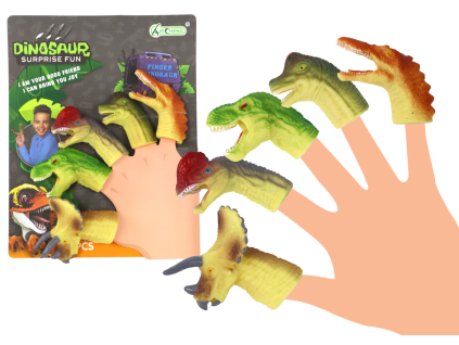 Dinosauří loutky na prsty