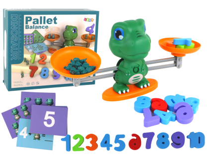 Edukativní hračka dinosaurus matematická váha