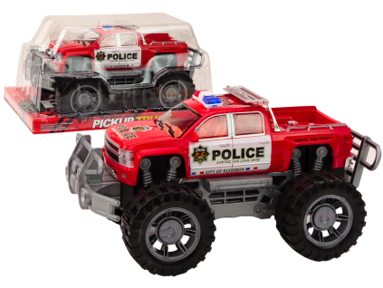 Policejní auto Pickup červený