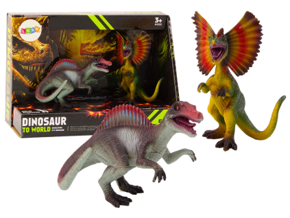 Sada dinosaurích figurek Spinosaurus a Dilophosaurus 2 kusy
