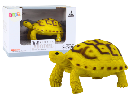 Sběratelská figurka želva žlutá hnědá