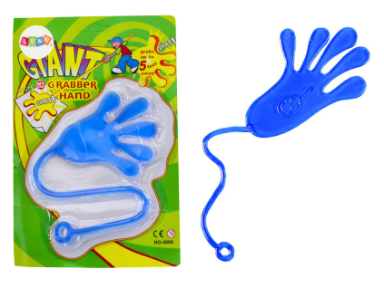 Elastická ruka ze slizu modrá