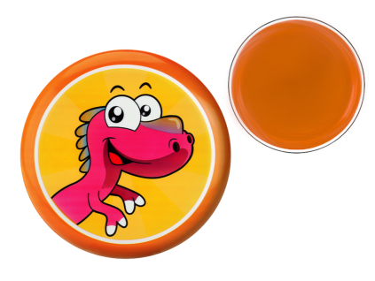 Létající disk Frisbee dinosaurus oranžový