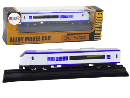 Sběratelský model vlaku 1:48 modrý