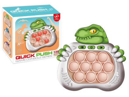 Senzorická hra Dinosaurus Pop It zelená