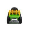 Elektrický traktor s vlečkou zelený4