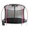 Zahradní trampolína 426 cm černo růžová2