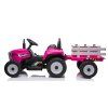 Elektrický traktor s vlečkou T2 Blow růžový (8)