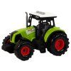 Traktor se dvěma přívěsy a efekty zelený