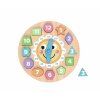 Dřevěné edukativní hodiny s puzzle