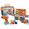 3D konstrukční puzzle v krabičce DIY s vrtačkou