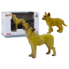 Figurky dospělý vlk 9 cm a mládě vlka 6,5 cm