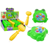 Mini hra Whack-A-Mole žabka s kladívkem na provázku zelená