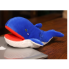 Plyšový maňásek velryba 30 cm modrá