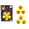 Sada gumových míčků emoji žluté