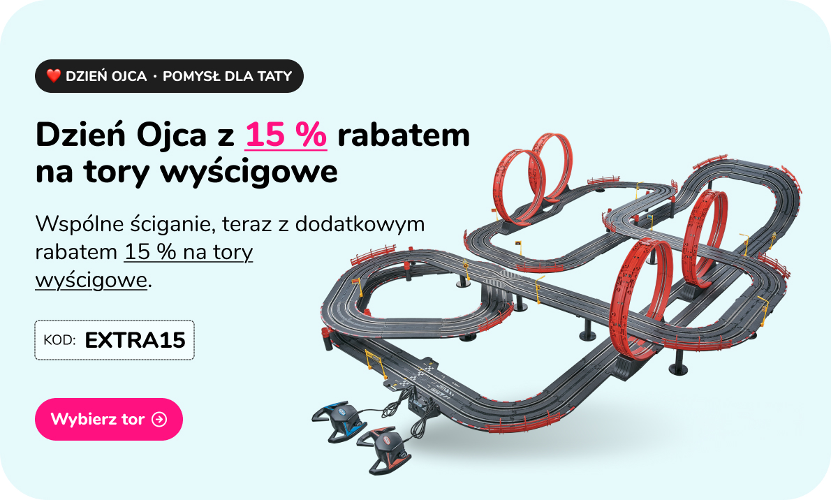 Dzień Ojca z 15 % rabatem na tory samochodowe