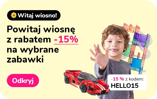 Powitaj wiosnę z rabatem -15% na wybrane zabawki