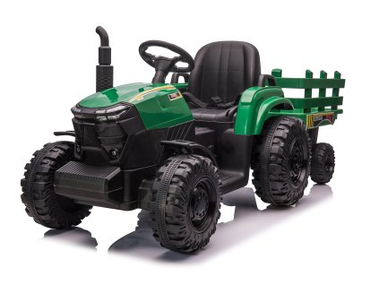 Dziecięcy traktor na akumulator z przyczepą Forest 24V 2x200W zielony