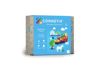 Connetix Tiles - Magnetyczne Klocki Tęczowe Motion 24 sztuki