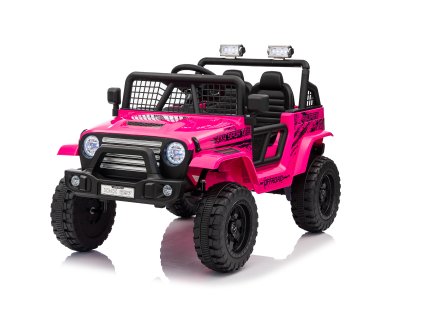Autko na akumulator OFF ROAD EXTREME 4x4 różowe 24V | 200W | 50 kg | EVA | LED | 2,4Ghz | ECO skóra