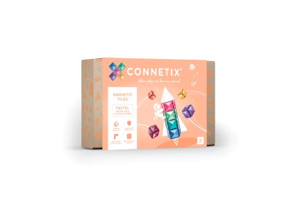 Connetix Tiles - Magnetyczne Klocki Pastelowe Kwadraty 40 szt.