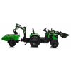 Dziecięcy traktor na akumulator koparka z przyczepą Strong RC EVA koła 12V10Ah zielony