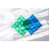 Connetix Tiles - Magnetyczne Bazy Tęczowe Niebieskie & Zielone 2 sztuki