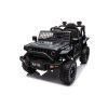 Autko na akumulator OFFROAD czarne 12V, Wysokie zawieszenie, szerokie siedzenie, Amortyzowane osie, Zdalne sterowanie 2,4 GHz, Światła LED