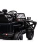 Autko na akumulator OFFROAD czarne 12V, Wysokie zawieszenie, szerokie siedzenie, Amortyzowane osie, Zdalne sterowanie 2,4 GHz, Światła LED
