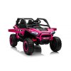 Autko na akumulator Buggy UTV KCK 4x4 różowe 24V | 800W | 50 kg | EVA | LED | 2,4Ghz | ECO skóra