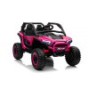 Autko na akumulator Buggy UTV KCK 4x4 różowe 24V | 800W | 50 kg | EVA | LED | 2,4Ghz | ECO skóra