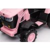 103671 12 227361 12 detsky elektricky traktor s vleckou 12v 7ah ruzovy