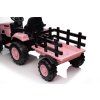 227361 22 detsky elektricky traktor s vleckou 12v 7ah ruzovy