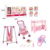 256854 1 detska sada pro panenku 9v1 panenka kocarek postylka zidlicka houpacka a doplnky