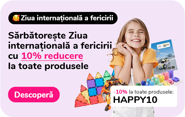 Sărbătorește Ziua internațională a fericirii cu 10% reducere la toate produsele