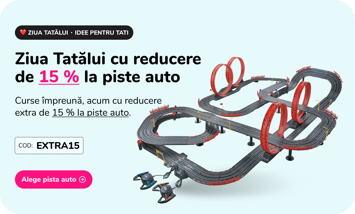 Ziua Tatălui cu reducere de 15 % la piste auto