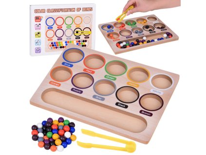 pol pl Kolorowe Kulki Ukladanka Montessori Mozaika Sorter nauka kolorow ZA5329 21358 1
